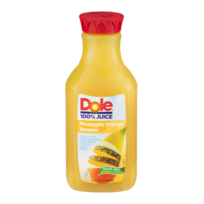 Pineapple-orange-banana juice